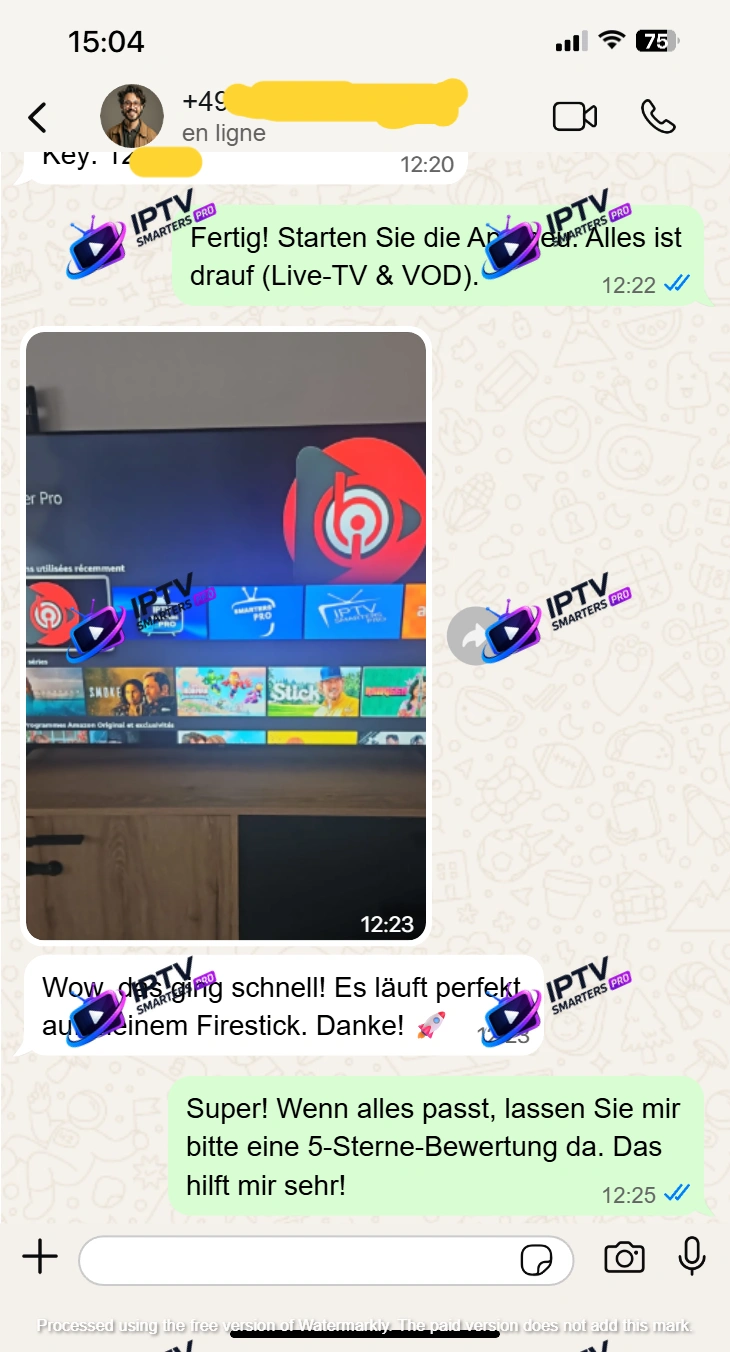 WhatsApp IPTV Fire TV Stick läuft nach schneller Einrichtung
